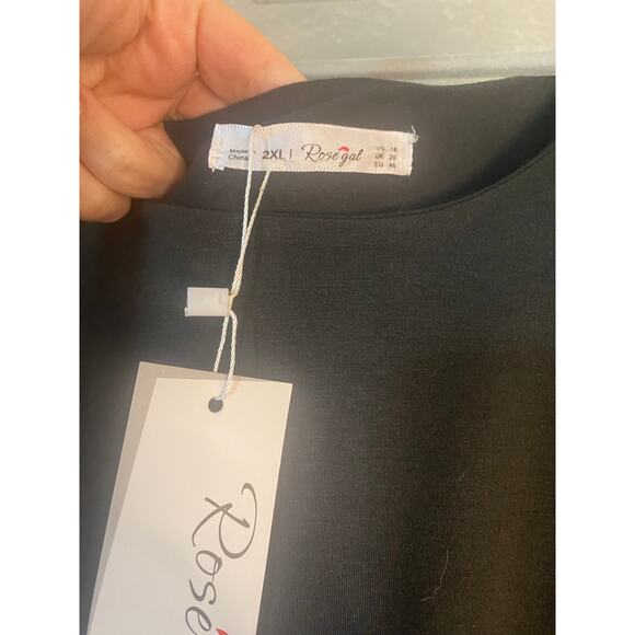 Rosegal- Women’s black evening dress size 2x (16) - Picture 4 of 4